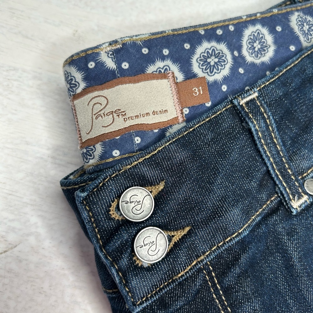 Paige Dark Wash Dark Wash Boot Leg Jeans size 31 - EUC